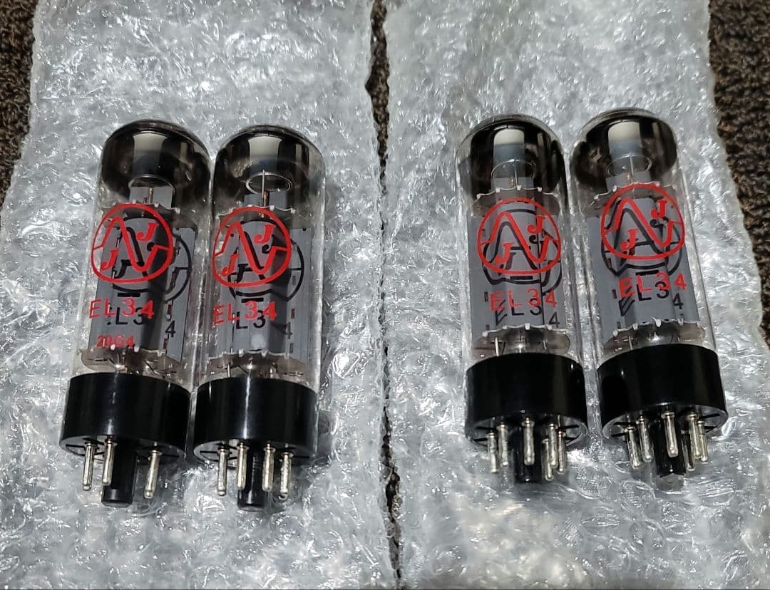 真空管 JJ Electronic EL34 4本セット（中古）