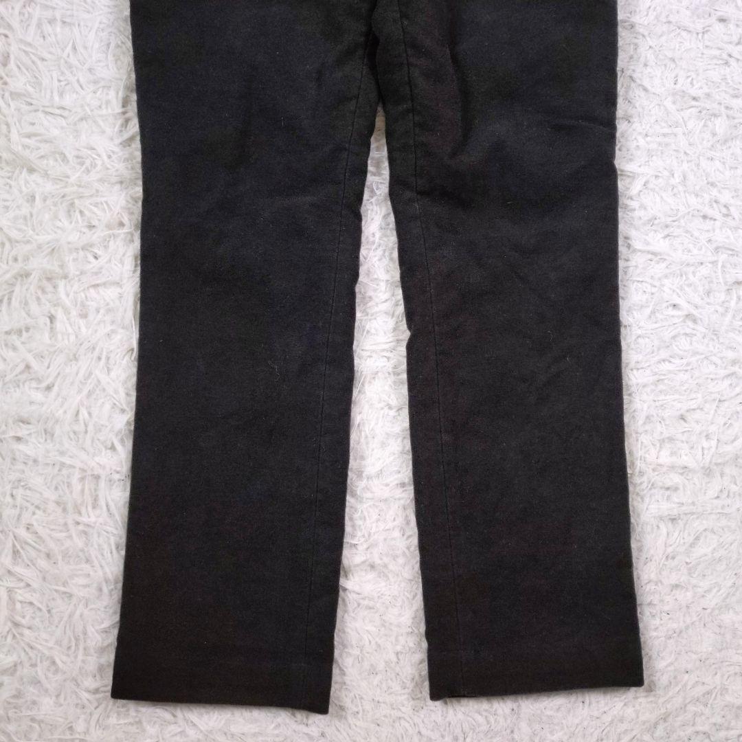 [美品]S.E.H KELLY　パンツ　ウールスウェード　ブラック　英国　L相当