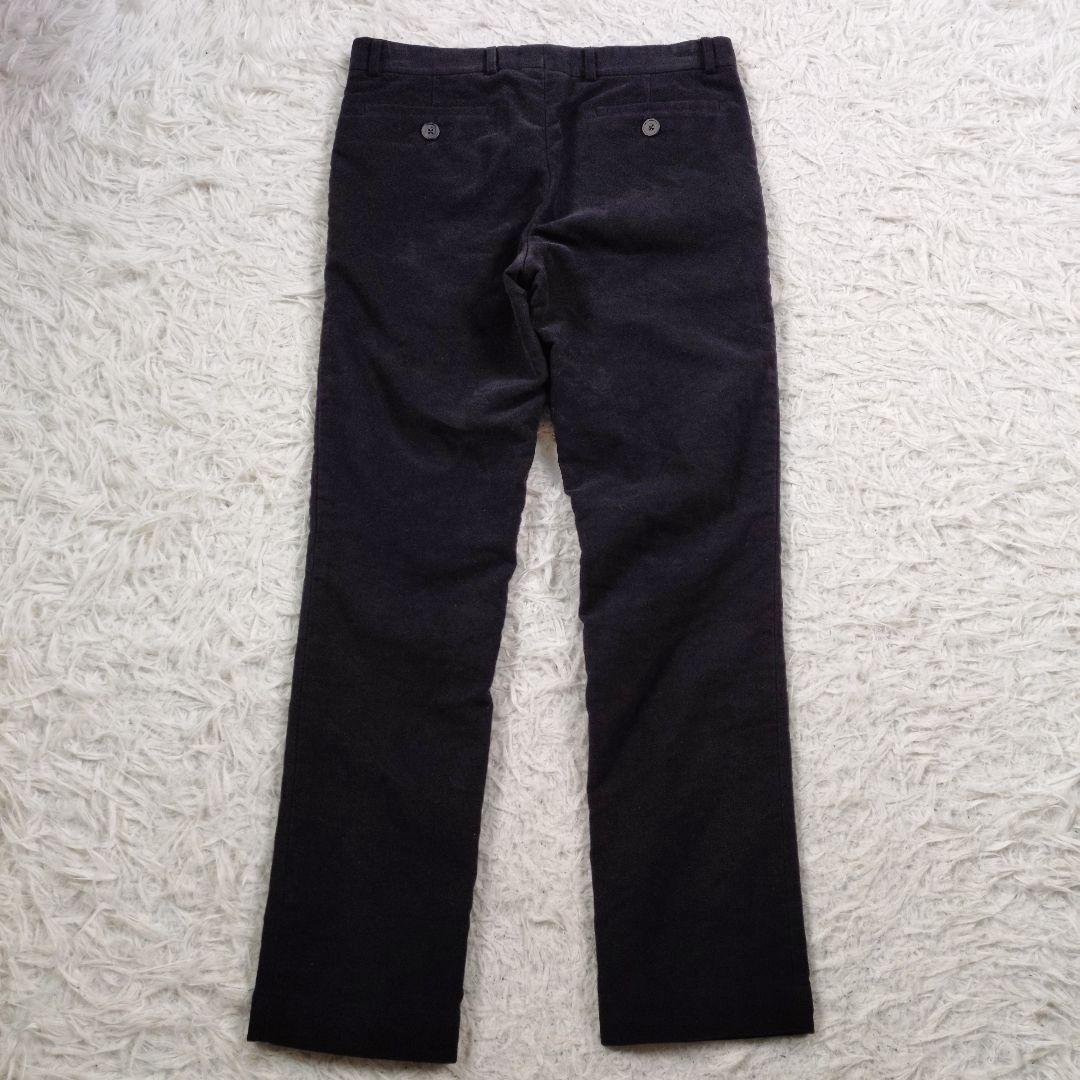 [美品]S.E.H KELLY　パンツ　ウールスウェード　ブラック　英国　L相当