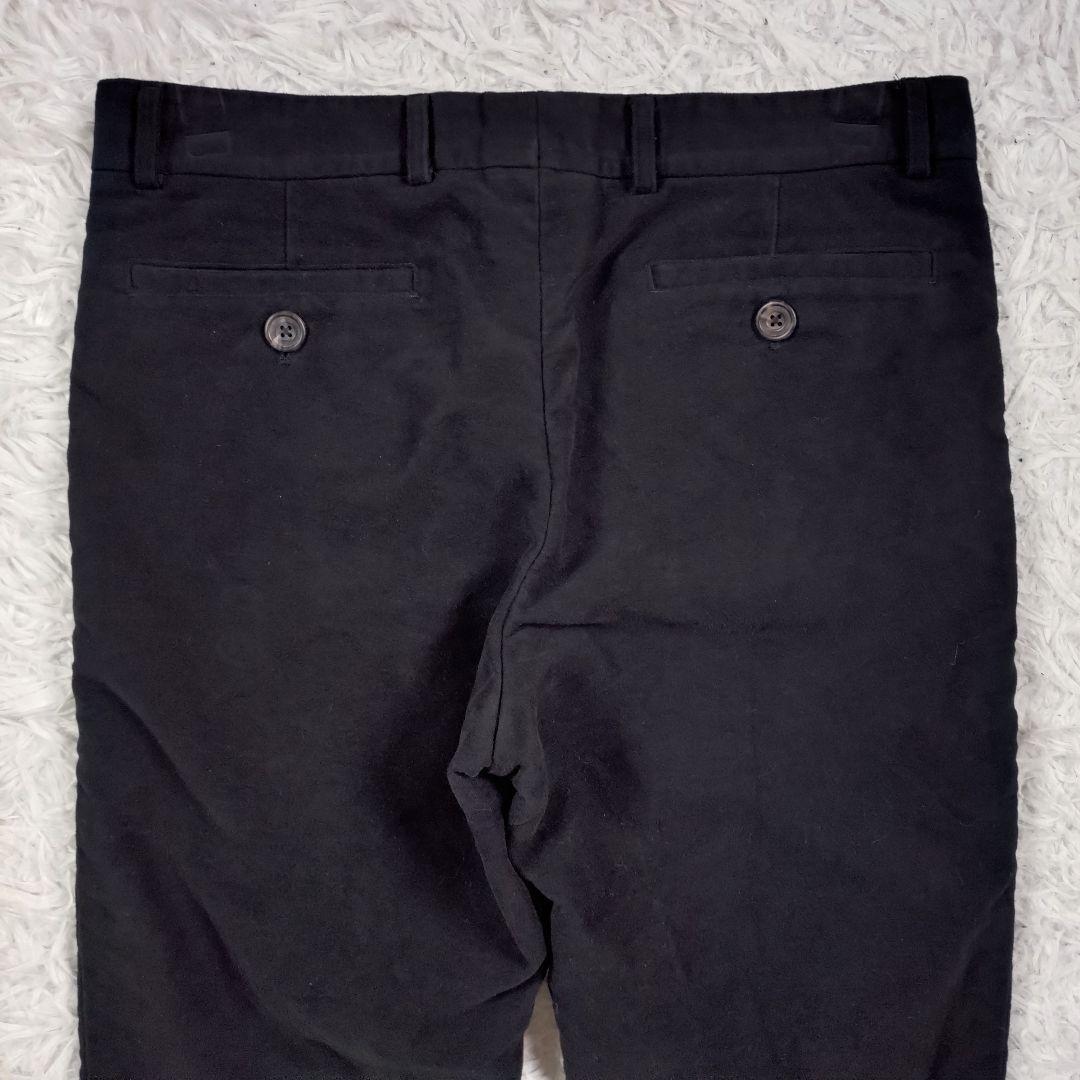 [美品]S.E.H KELLY　パンツ　ウールスウェード　ブラック　英国　L相当