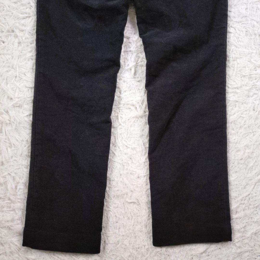 [美品]S.E.H KELLY　パンツ　ウールスウェード　ブラック　英国　L相当
