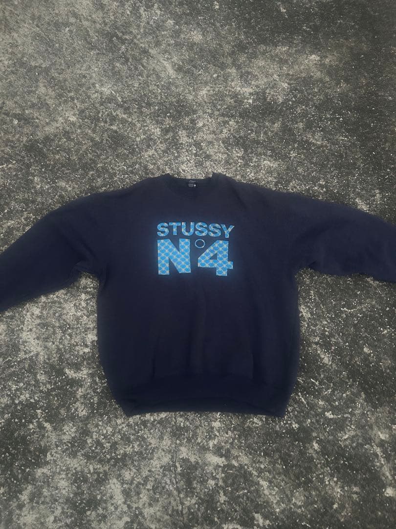 old stussy N゜4 スウェット 紺タグ 2日間限定‼️セール‼️