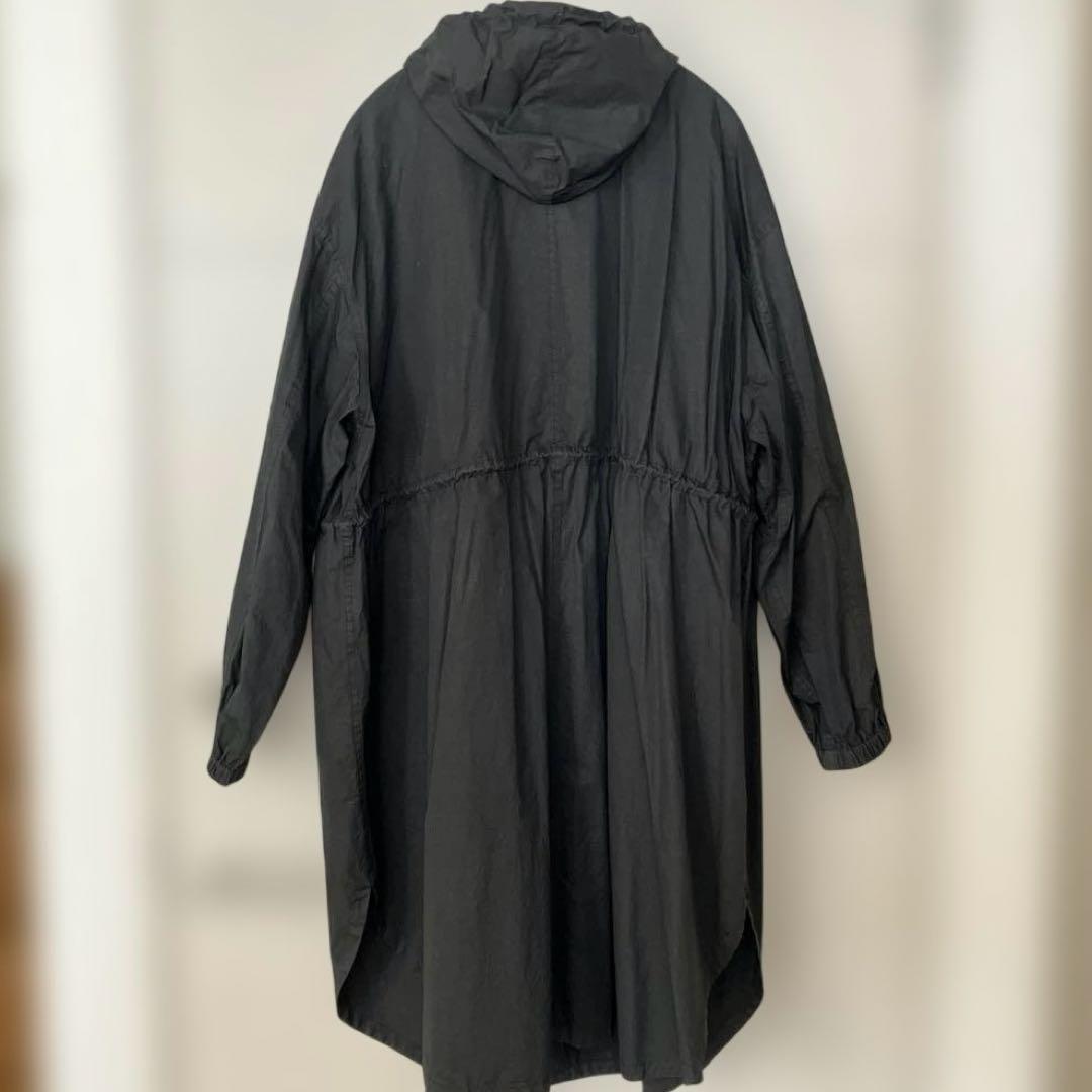 R&D.M.Co-オールドマンズテーラーガーメントダイフーディコート　ブラック