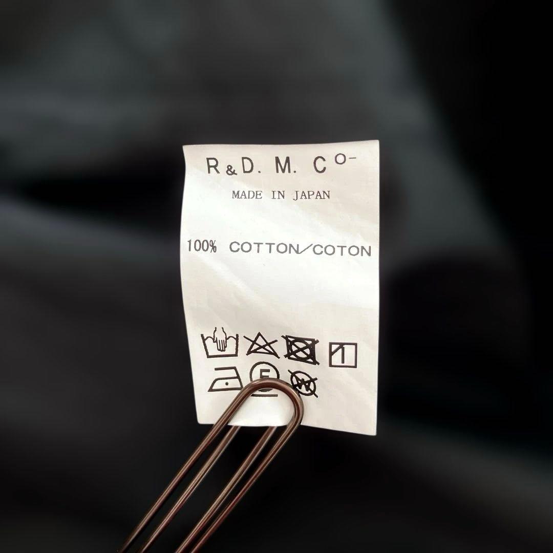 R&D.M.Co-オールドマンズテーラーガーメントダイフーディコート　ブラック