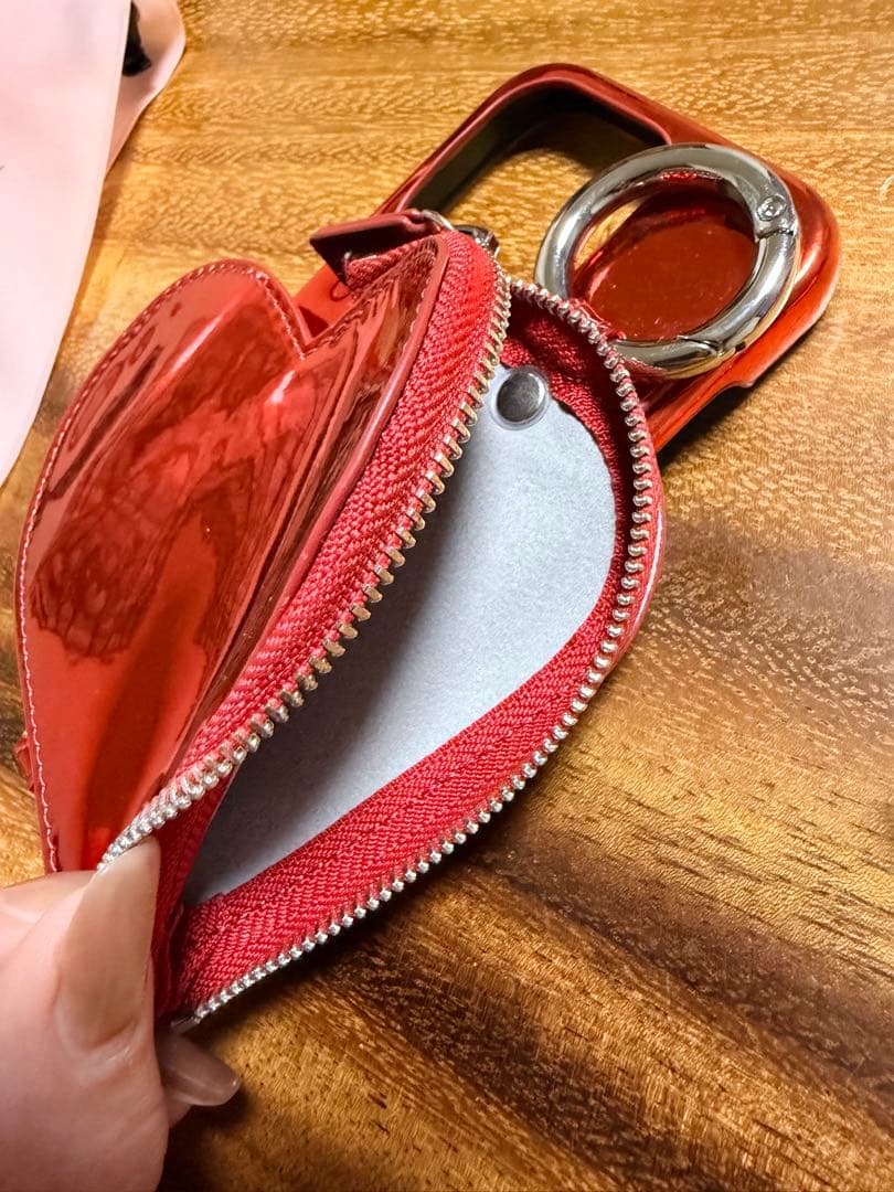 値下げ！ajew エジュー　スマホケース　メタルハート iPhone15pro