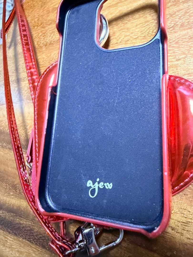 値下げ！ajew エジュー　スマホケース　メタルハート iPhone15pro