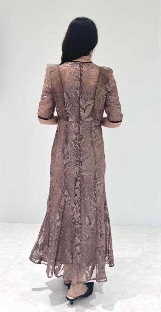 leja 刺繍 ブライダル レース ドレス M 結婚式 パーティー 即購入◎