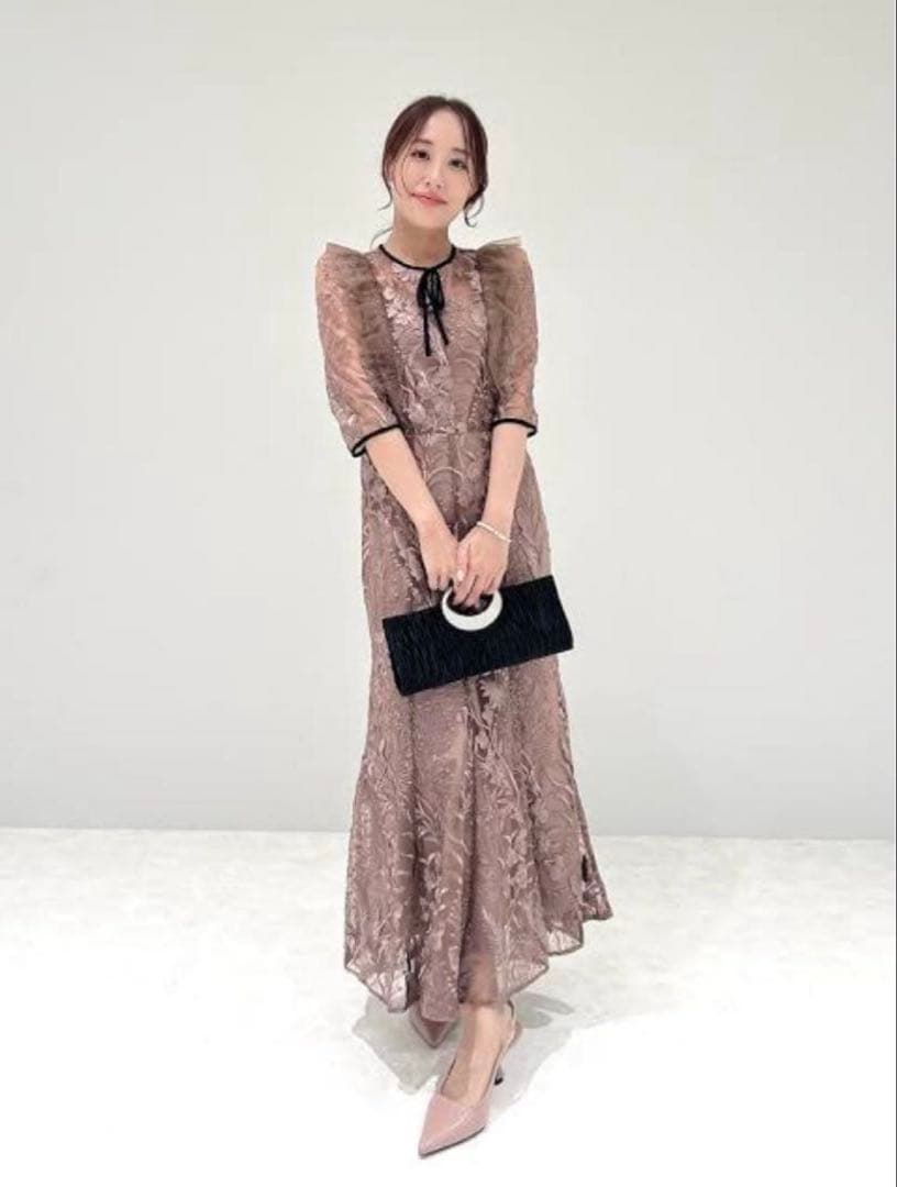 leja 刺繍 ブライダル レース ドレス M 結婚式 パーティー 即購入◎