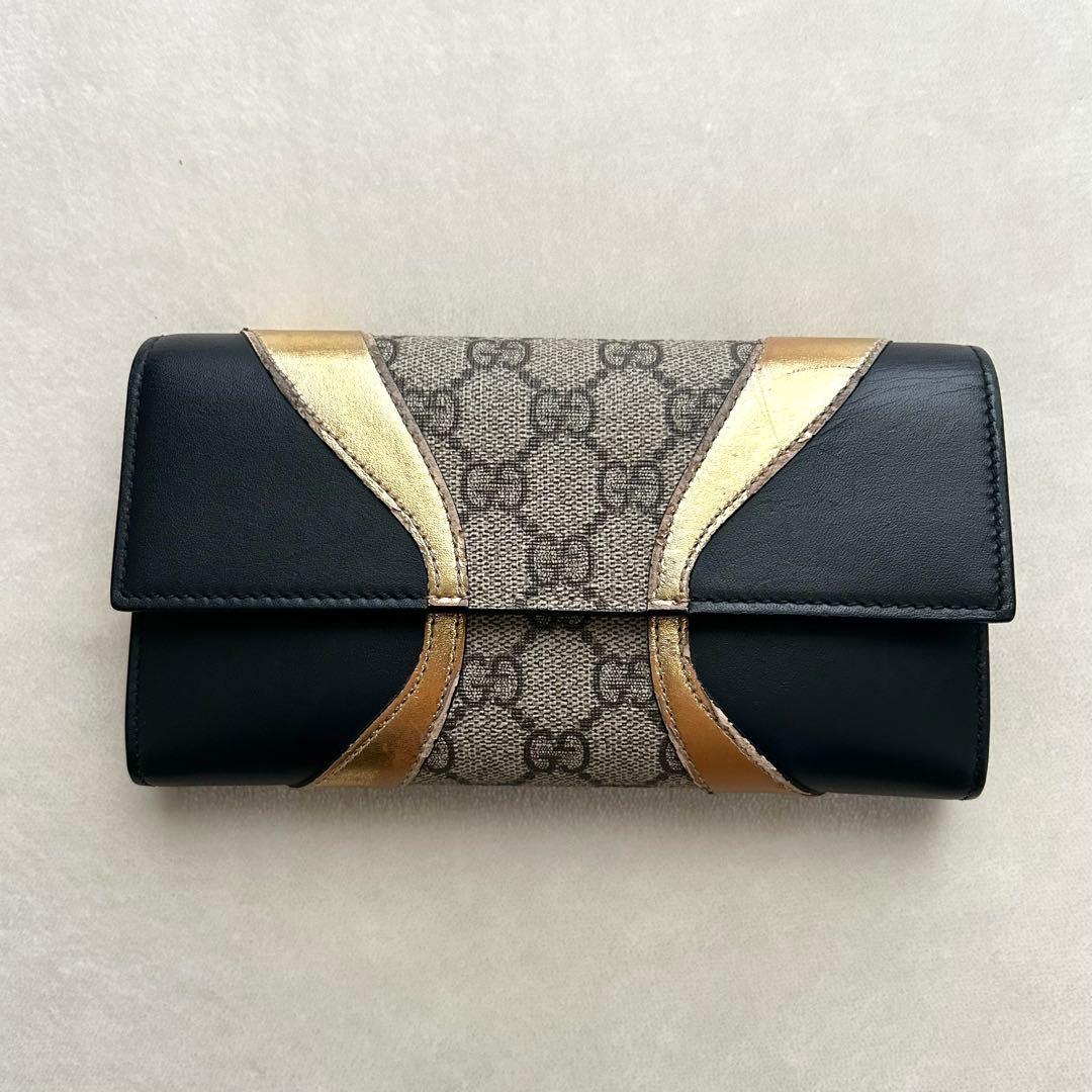 GUCCI グッチ 長財布 二つ折り財布 GGスプリーム