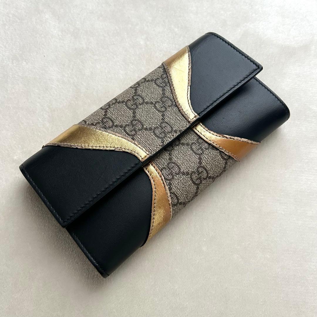 GUCCI グッチ 長財布 二つ折り財布 GGスプリーム