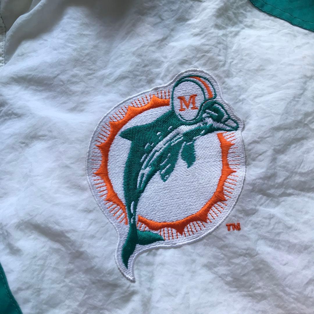 90s NFL PRO LINE マイアミドルフィンズ ナイロンジャケット 中綿