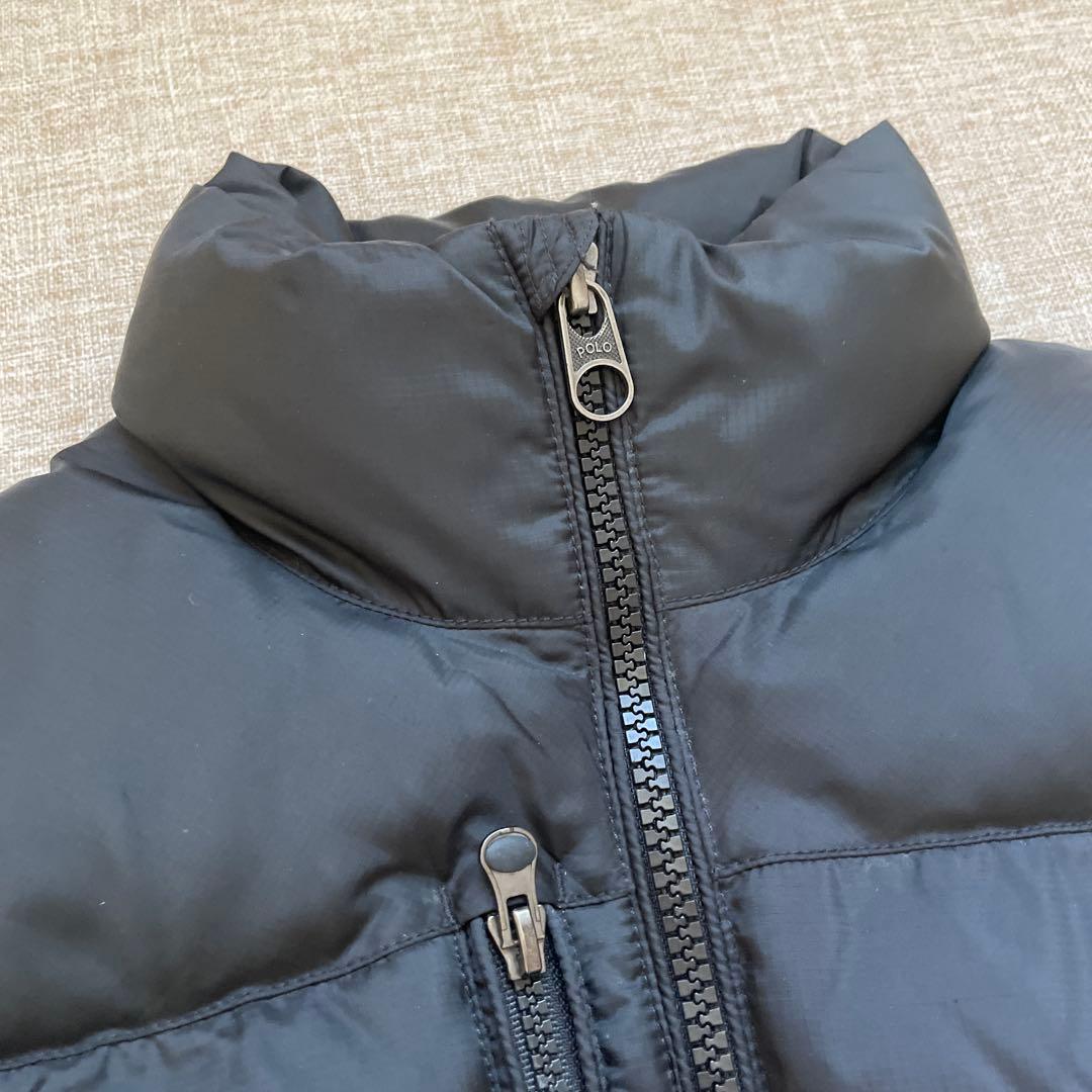 美品 ポロラルフローレン ブラック ポニー ダウンベスト XSサイズ