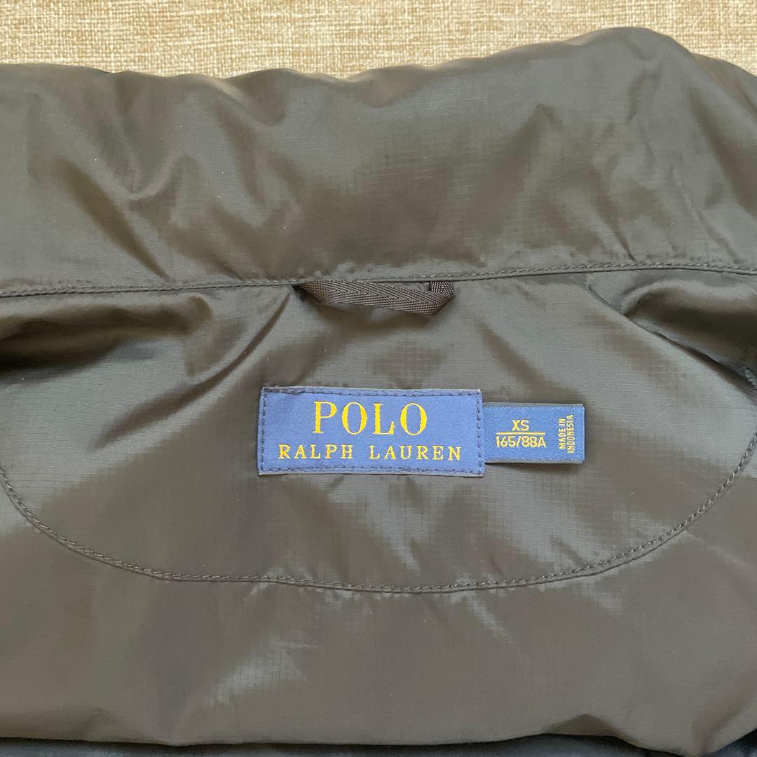 美品 ポロラルフローレン ブラック ポニー ダウンベスト XSサイズ