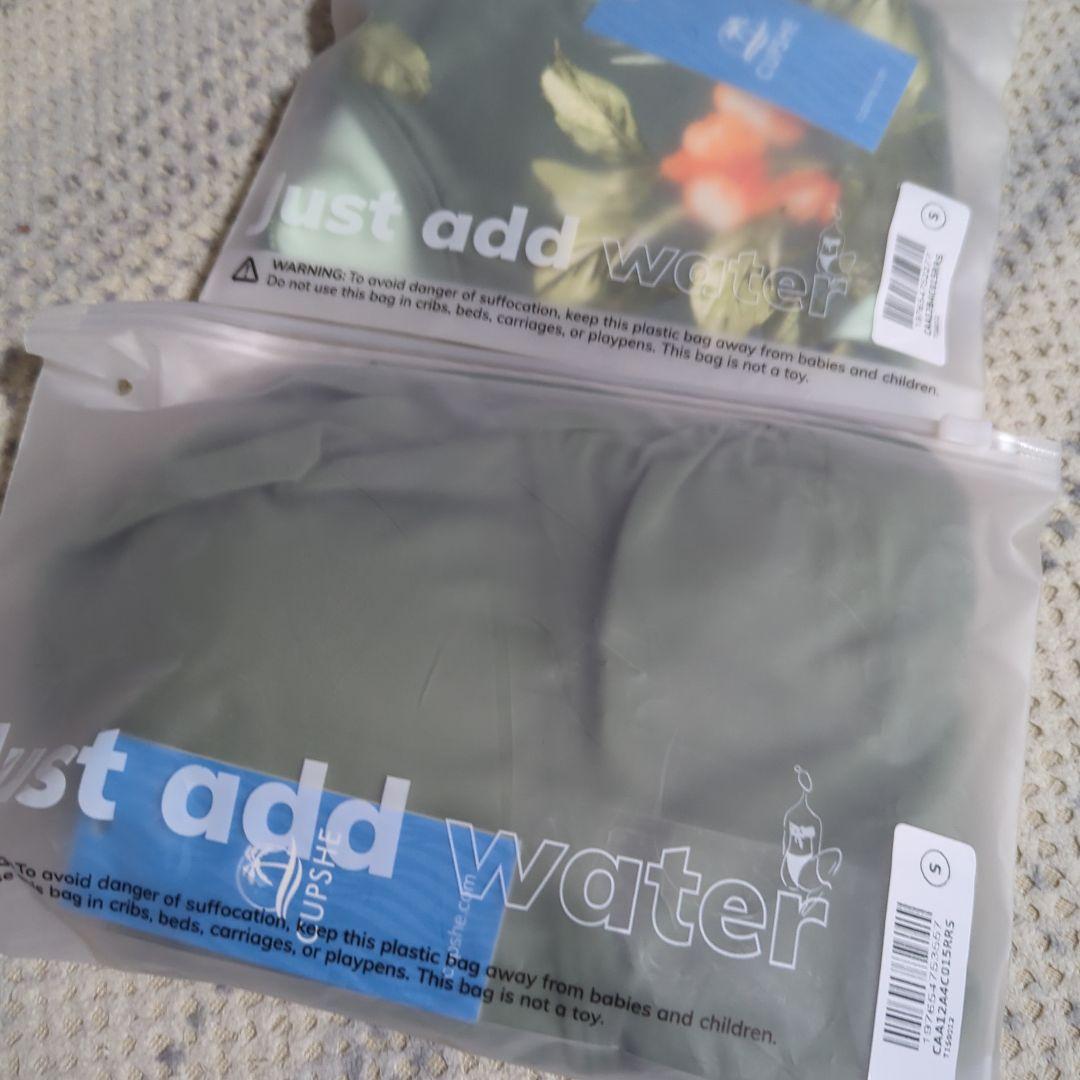 CUPSHE シャーリング タンキニ＆トロピカル ボトム セットS カップシー