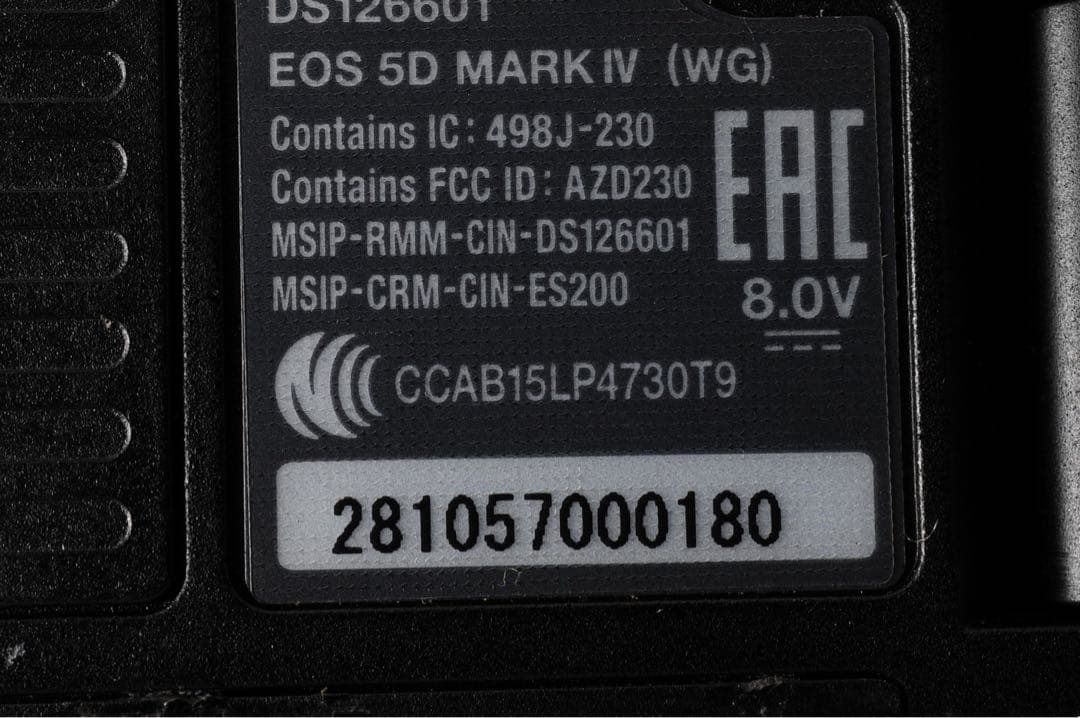 ◆シャッター回数:16,800回◆ Canon EOS 5D Mark IV