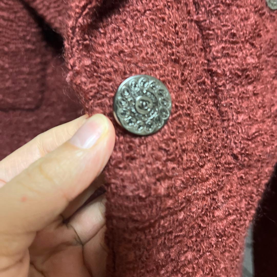 CHANEL BOUTIQUE 赤 テーラードジャケット 38