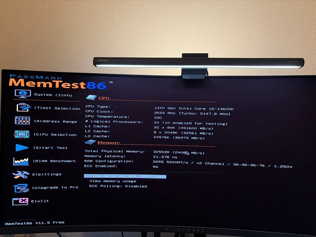 ADATA XPG DDR5-5600 32GB（16GB×2）CL36 メモリ