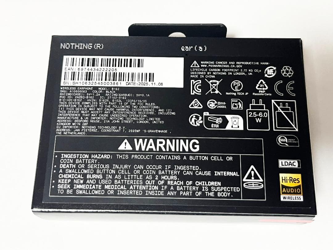 新品 Nothing Ear (a) GL Version ブラック 正規品