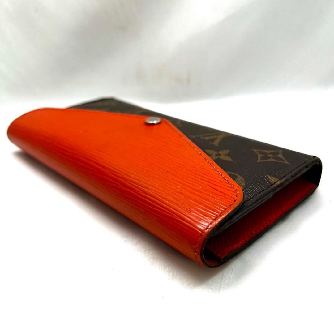 ルイヴィトン エピ×モノグラム ポルトフォイユ マリールーロン オレンジ