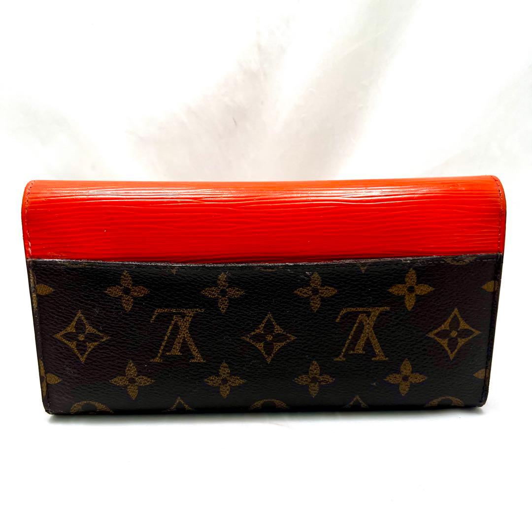 ルイヴィトン エピ×モノグラム ポルトフォイユ マリールーロン オレンジ