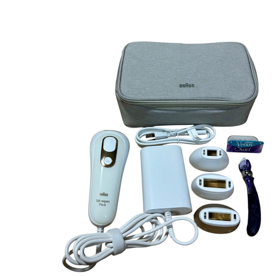 極美品✨ ブラウン シルクエキスパート Pro5 脱毛器 動作良品