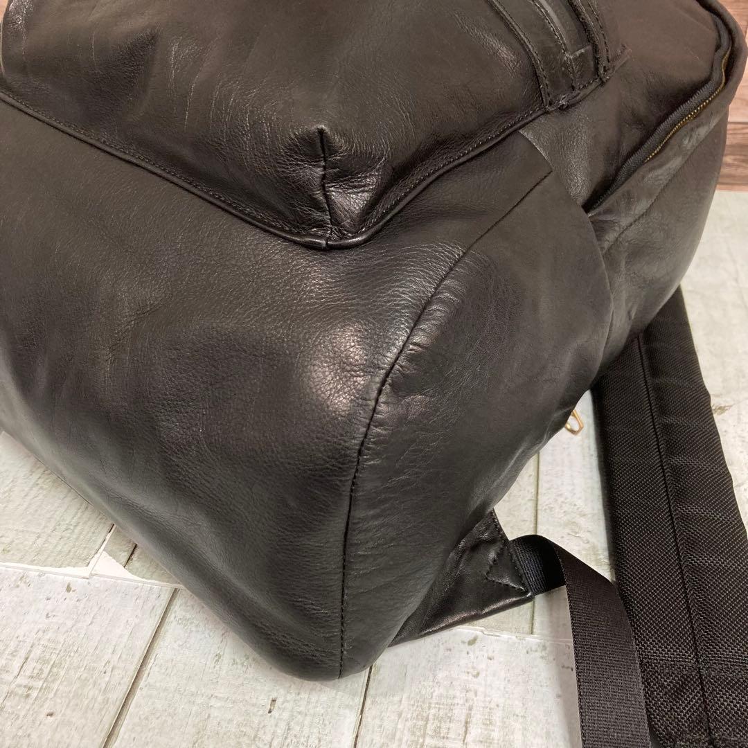マスターピース　master piece　オールレザー　バックパック　本革　黒