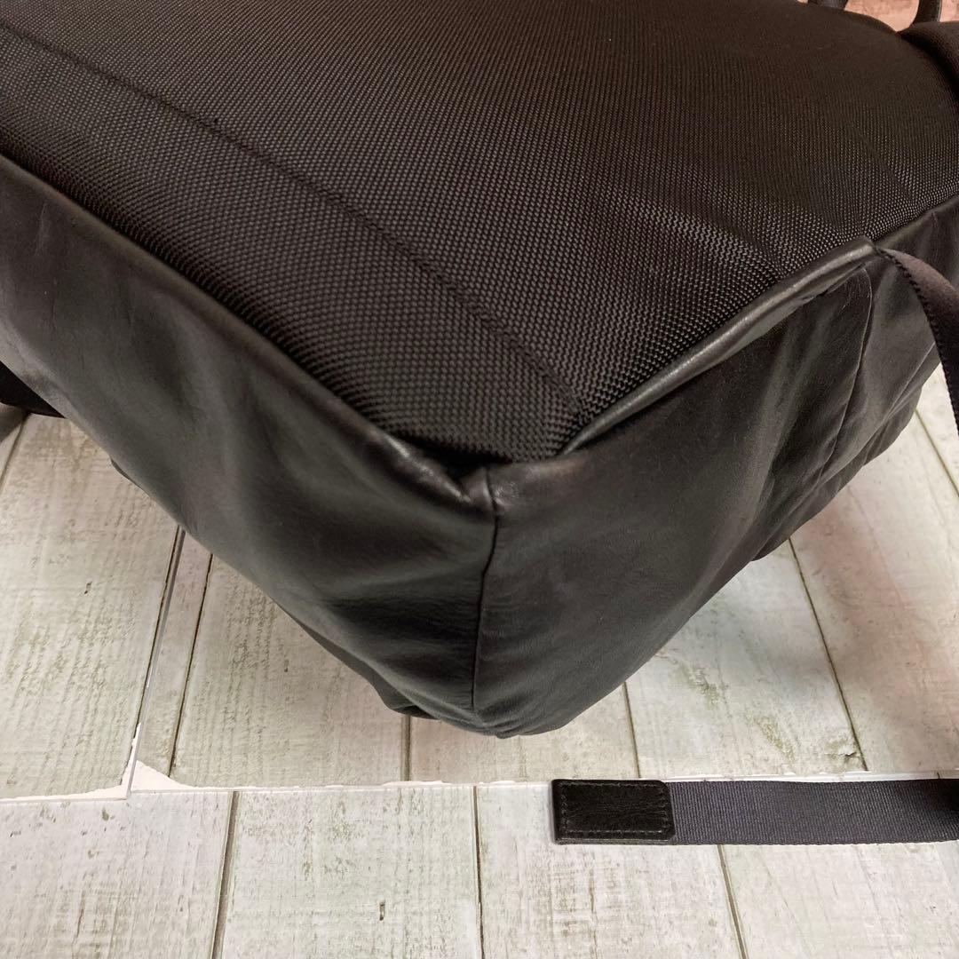 マスターピース　master piece　オールレザー　バックパック　本革　黒