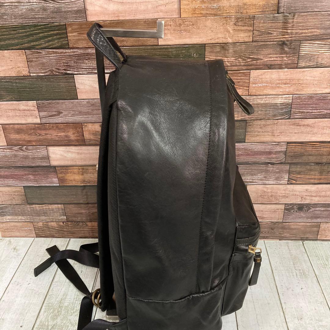 マスターピース　master piece　オールレザー　バックパック　本革　黒