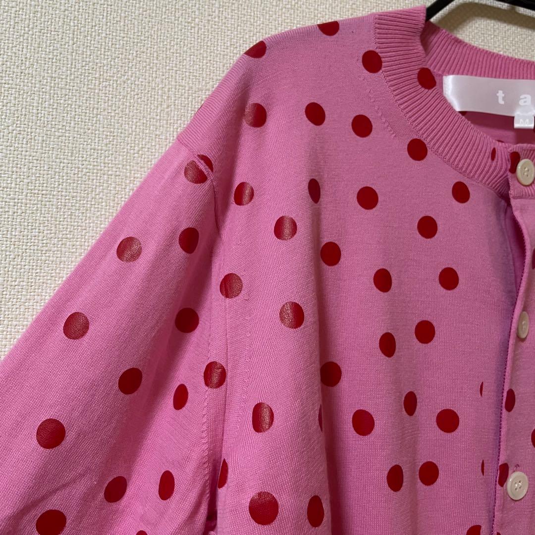 tao ドットプリントカーディガン　M
