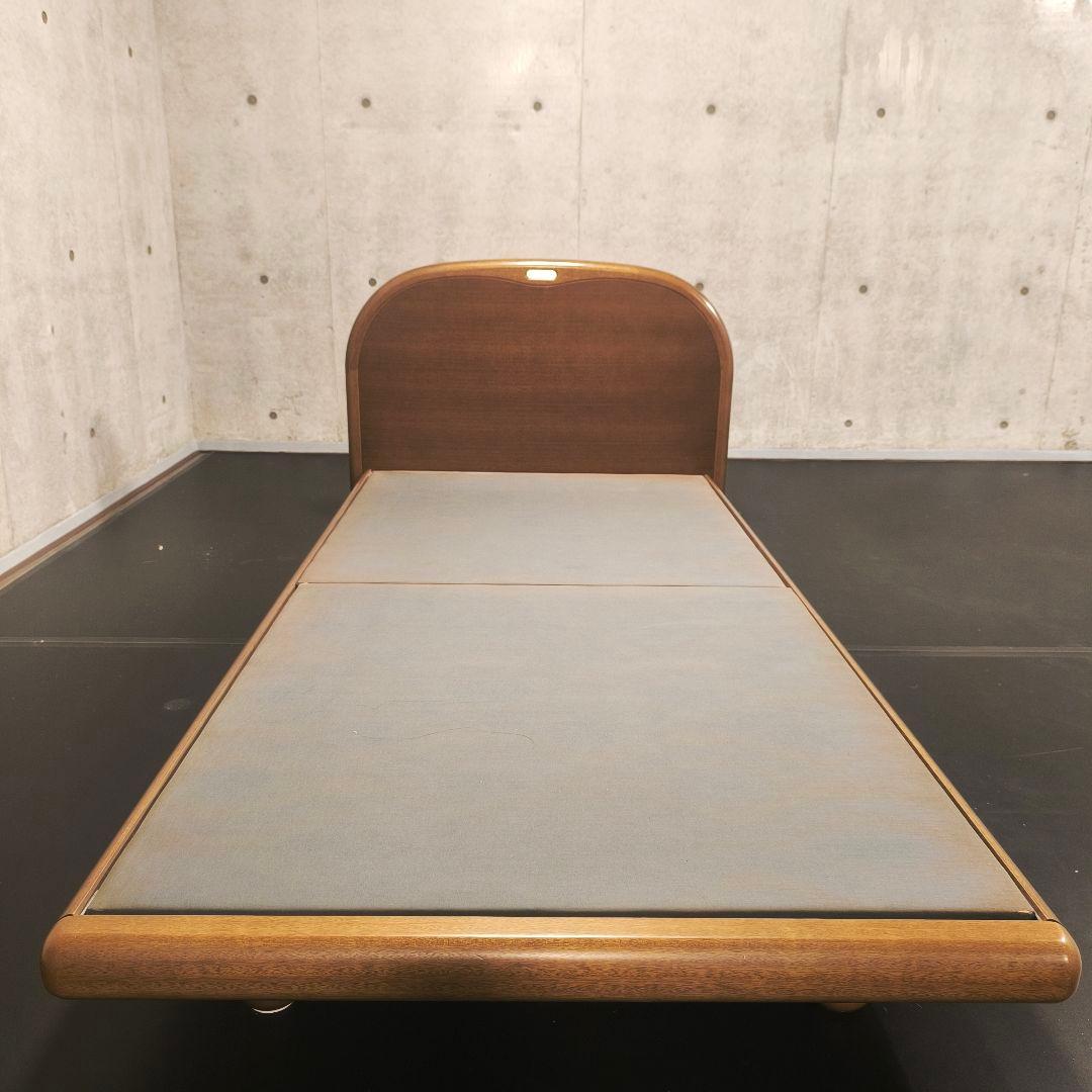 Simmons 高級シングルベッド フレーム & マットレス 木製 名古屋引取可