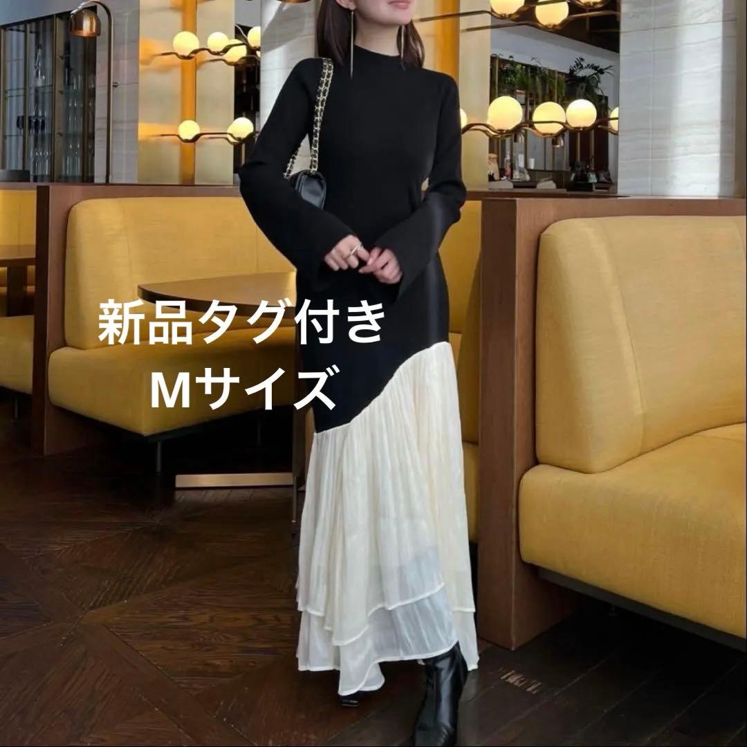 アニュアンス　anuans ニットドッキングワンピース