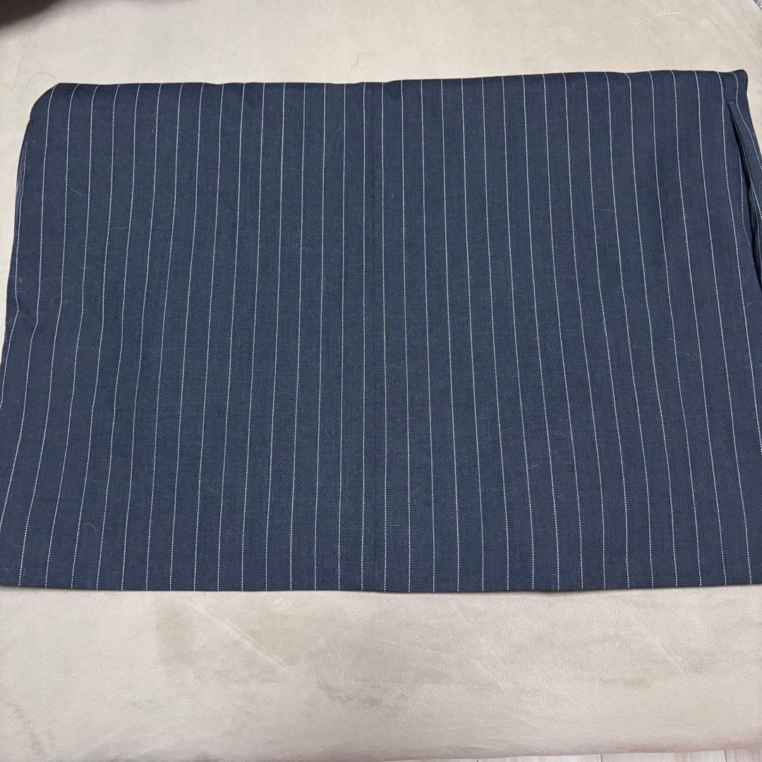 LOEFF ダークグレー ストライプ ベスト