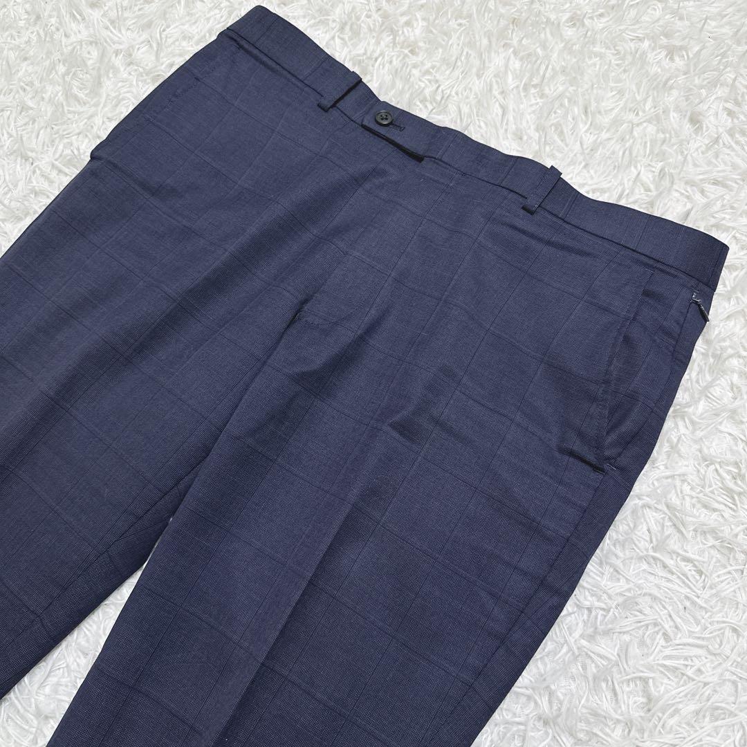 ✨美品✨　タカキュー　スーツ　３ピース　ネイビー　グレンチェック　170　AB