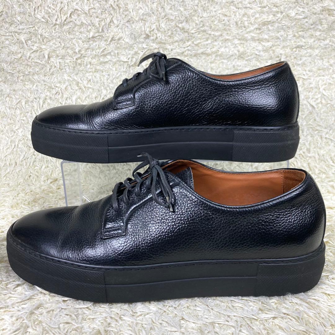 『美品』ユナイテッドアローズ ドレススニーカー 革靴 シボ革 レザー ブラック