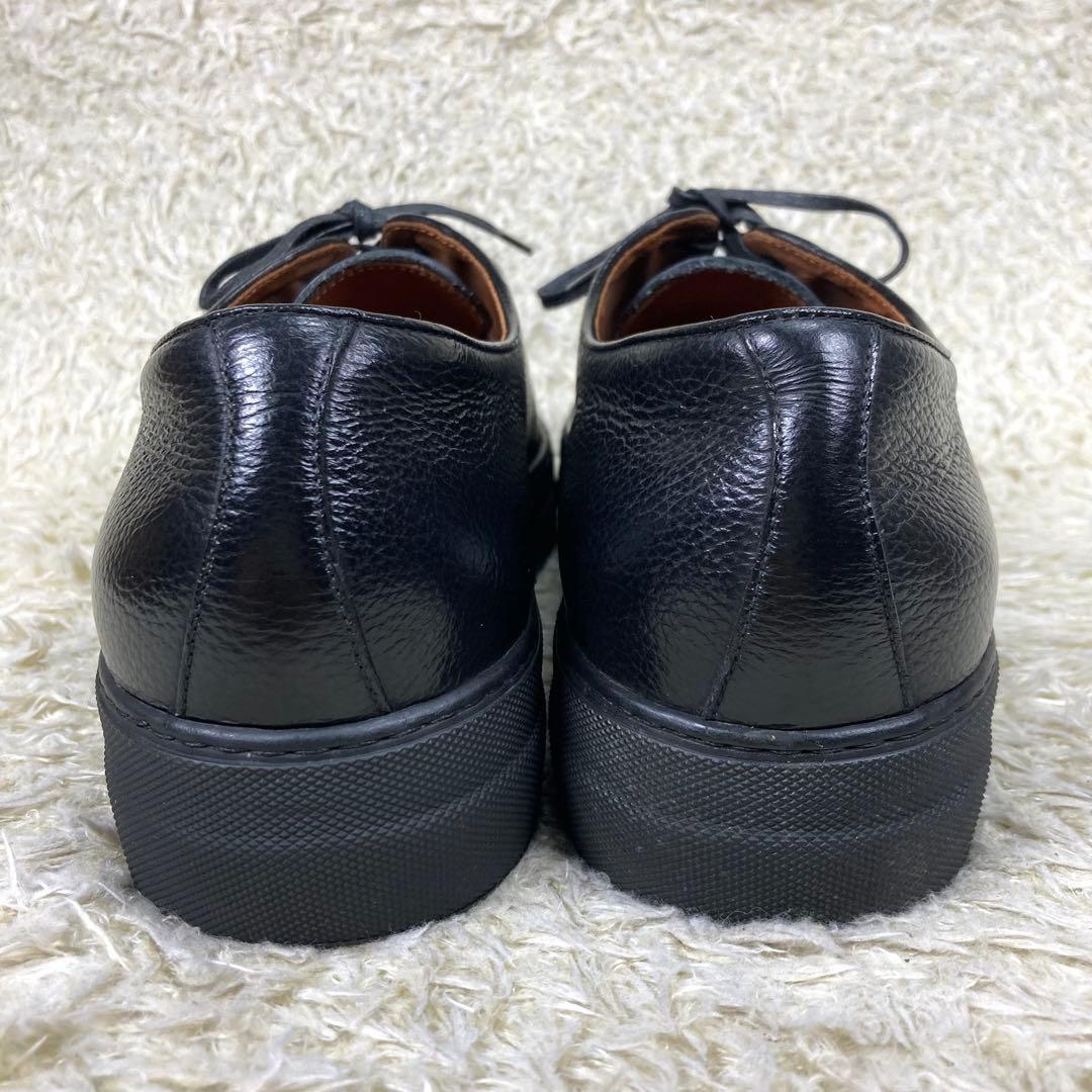 『美品』ユナイテッドアローズ ドレススニーカー 革靴 シボ革 レザー ブラック