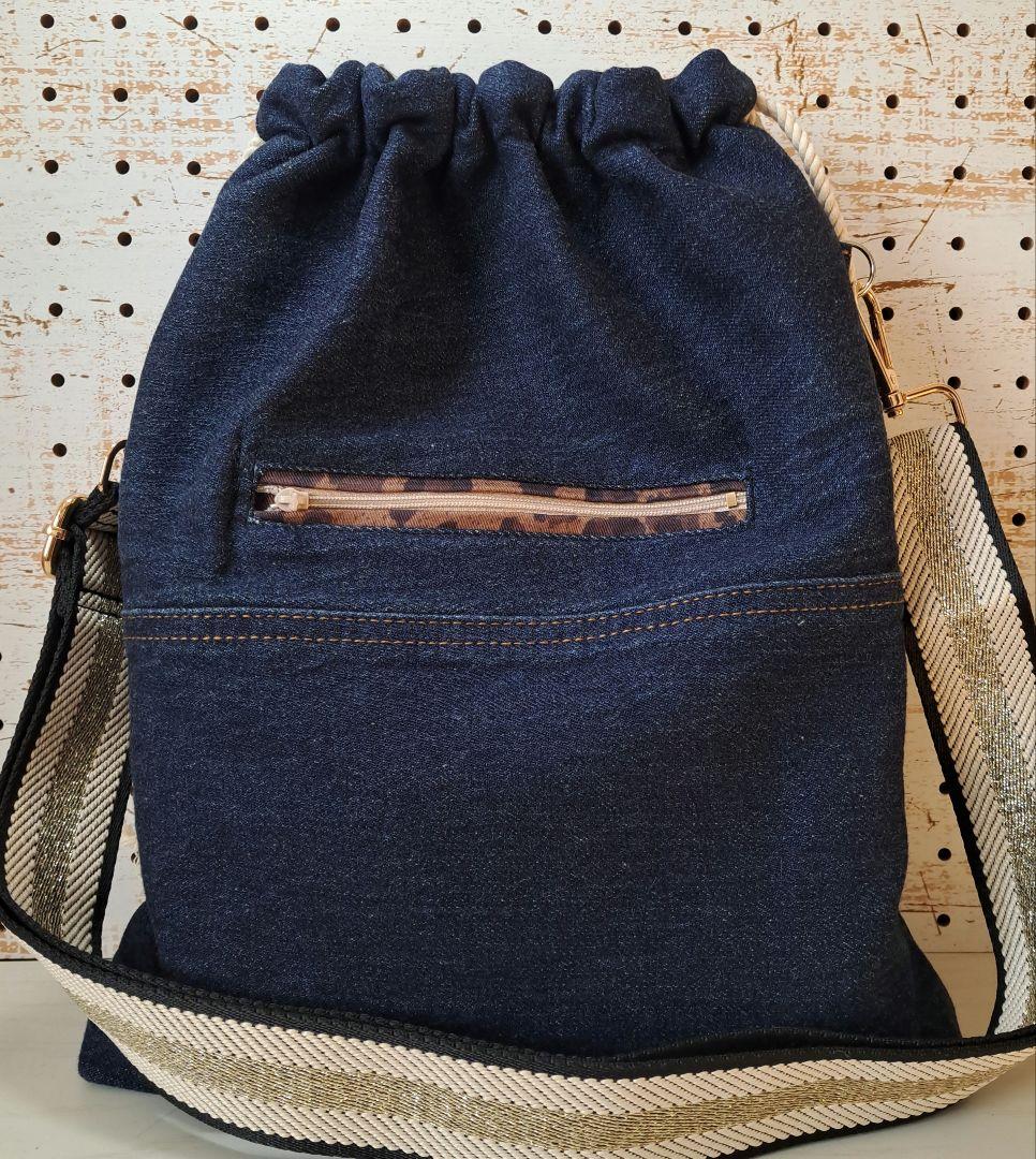 ☆*☆様 コヤンイサムチョン　デニムリメイク巾着トートバッグ
