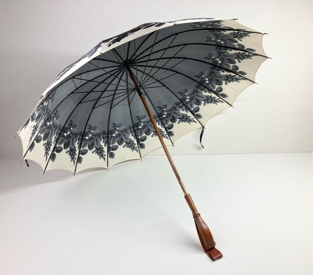 福井洋傘 高級傘 花柄 長傘 雨傘