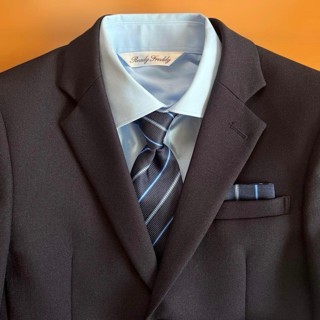 新品同様✨定価2.3万★レディフレディ150 濃紺　スーツセットアップ⑤点セット