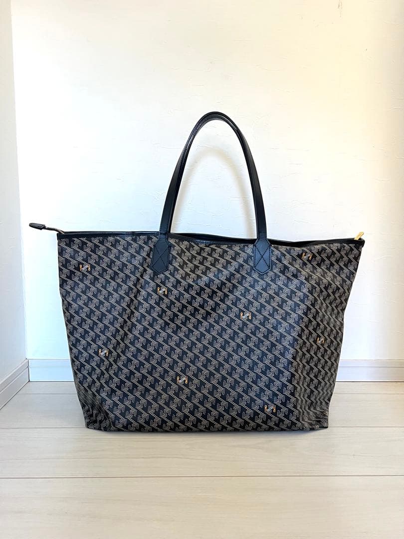 レザレクション　ラニウス　ワイド　トートバック　　　　ダークブラック