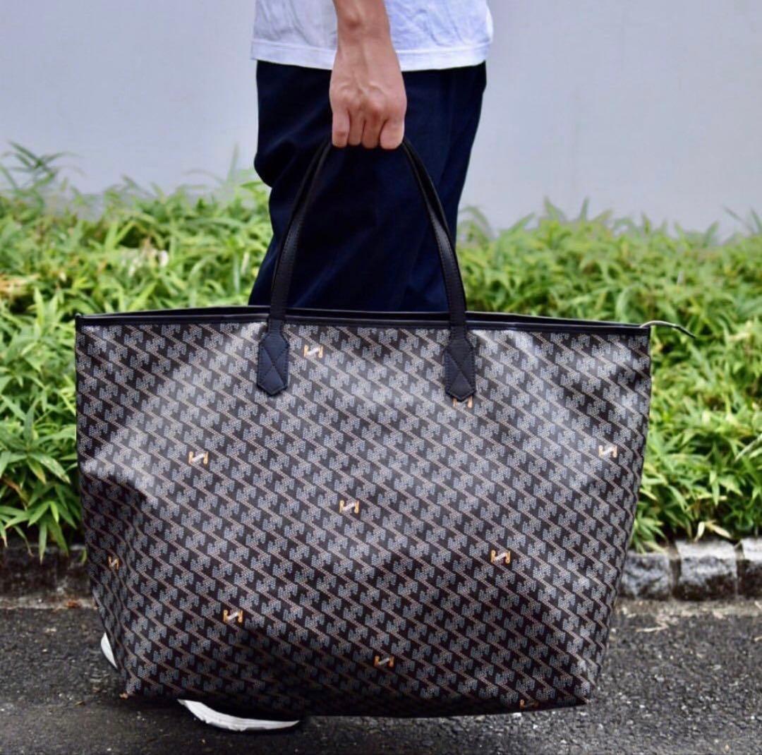 レザレクション　ラニウス　ワイド　トートバック　　　　ダークブラック