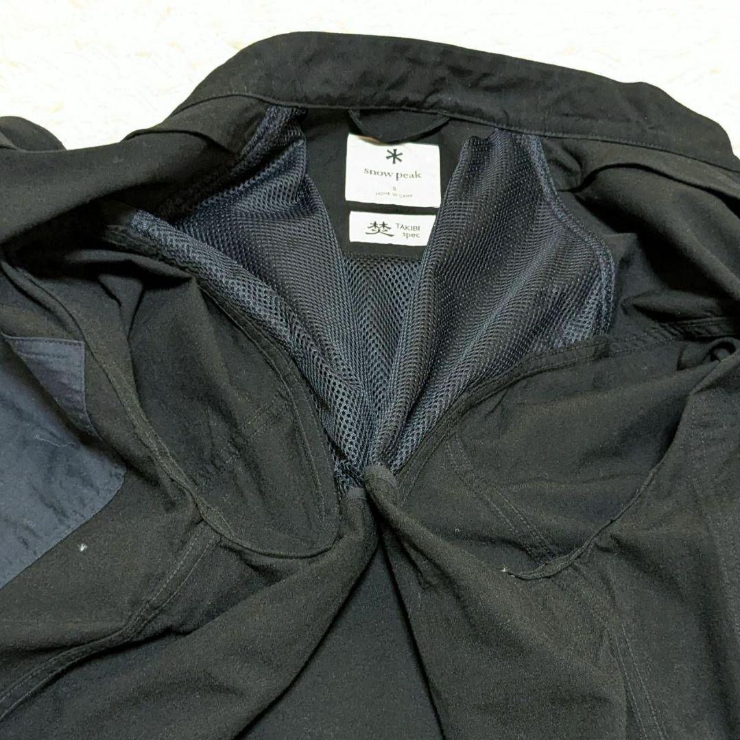  peak スノーピーク タキビカーボンジャケット 焚 ブラック S