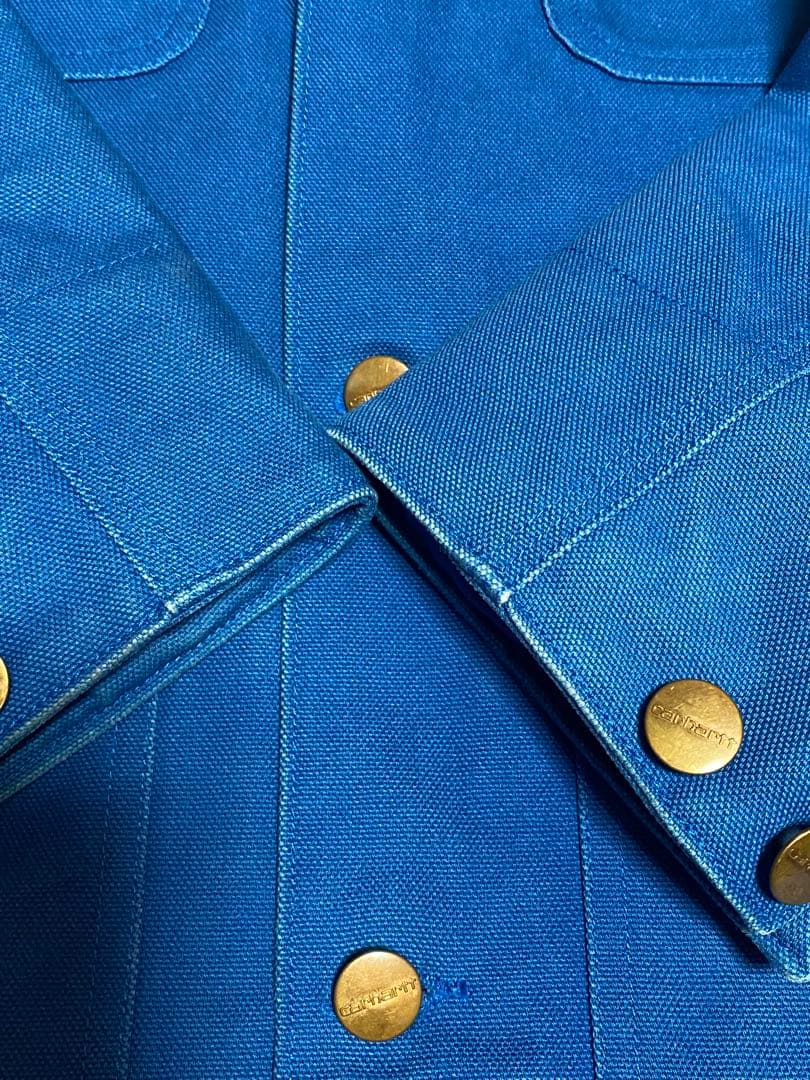 カーハート carhartt ミシガン　チョアコート　WIP　　レア　ブルーS