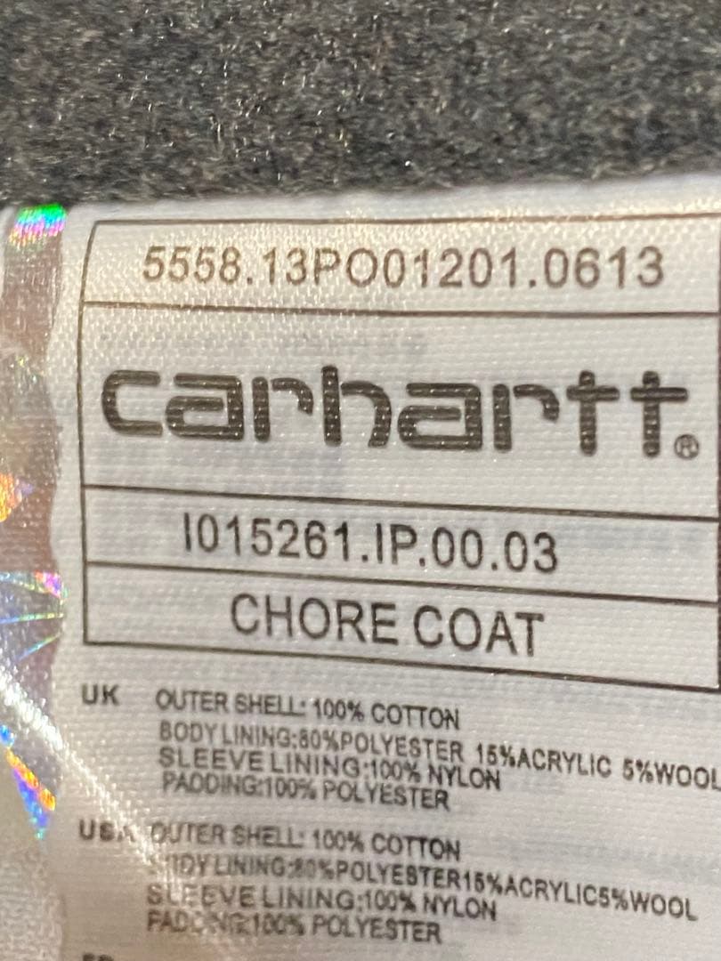 カーハート carhartt ミシガン　チョアコート　WIP　　レア　ブルーS