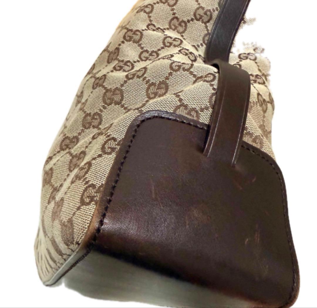 GUCCI グッチ 保存袋付 GGキャンバス ショルダーバッグ トートバッグ