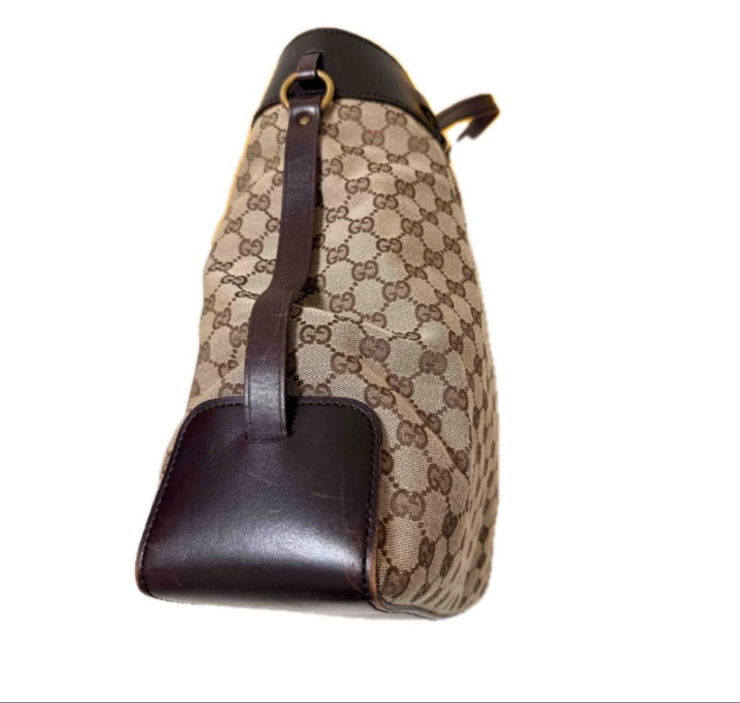 GUCCI グッチ 保存袋付 GGキャンバス ショルダーバッグ トートバッグ