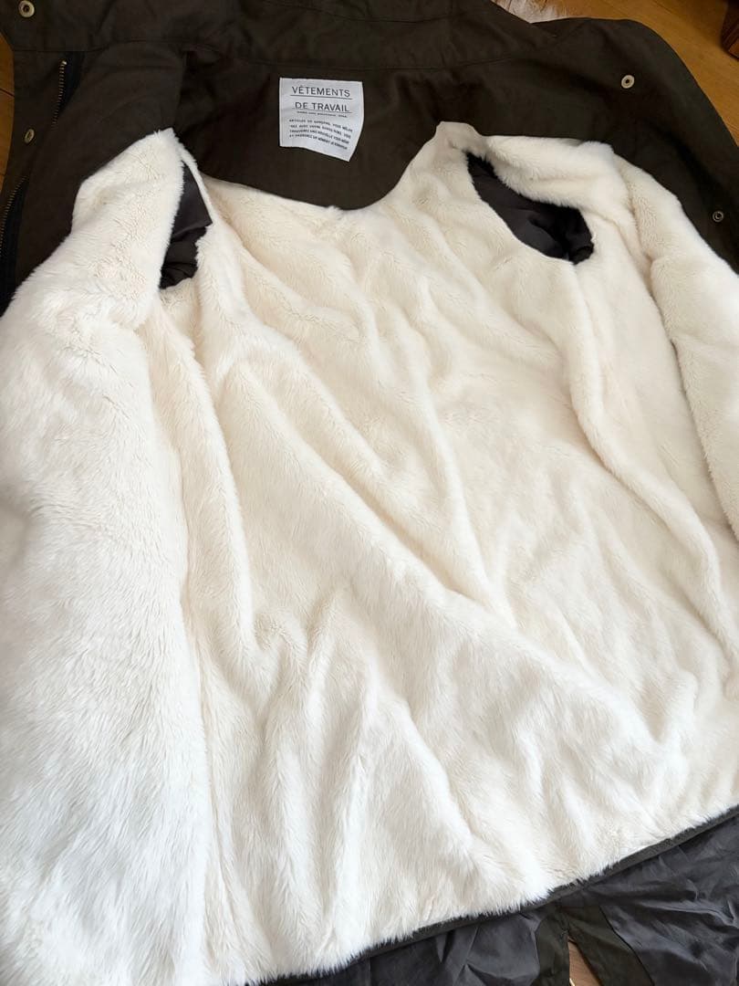 IENA イエナ オリーブ ファー ライナー付き モッズコート