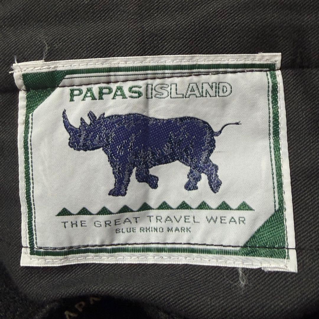 最高級カシミヤ混✨PAPAS ワイド2タックパンツ LL イタリア製最高級生地