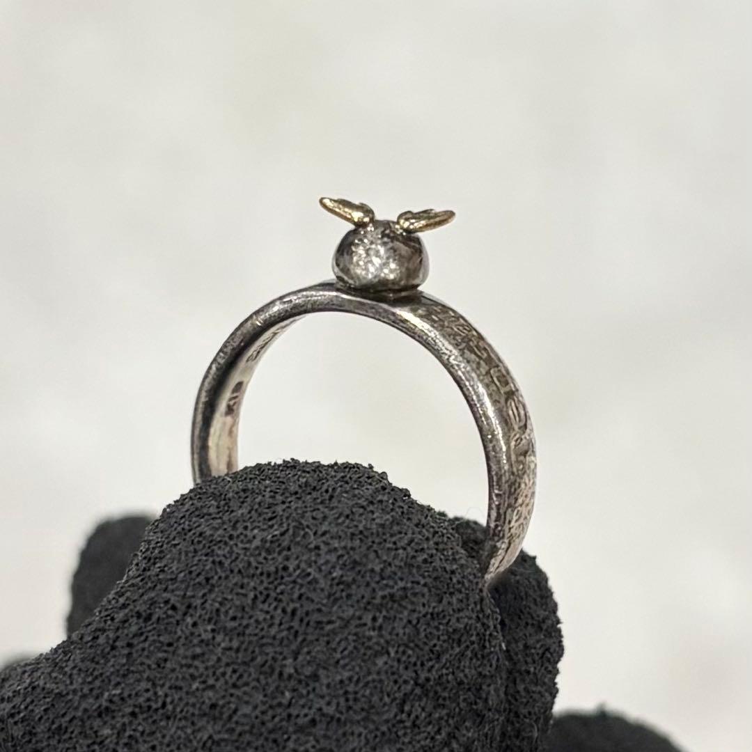 天使の卵 リング SILVER925×K18 コンビ 天使 羽 ゴールド
