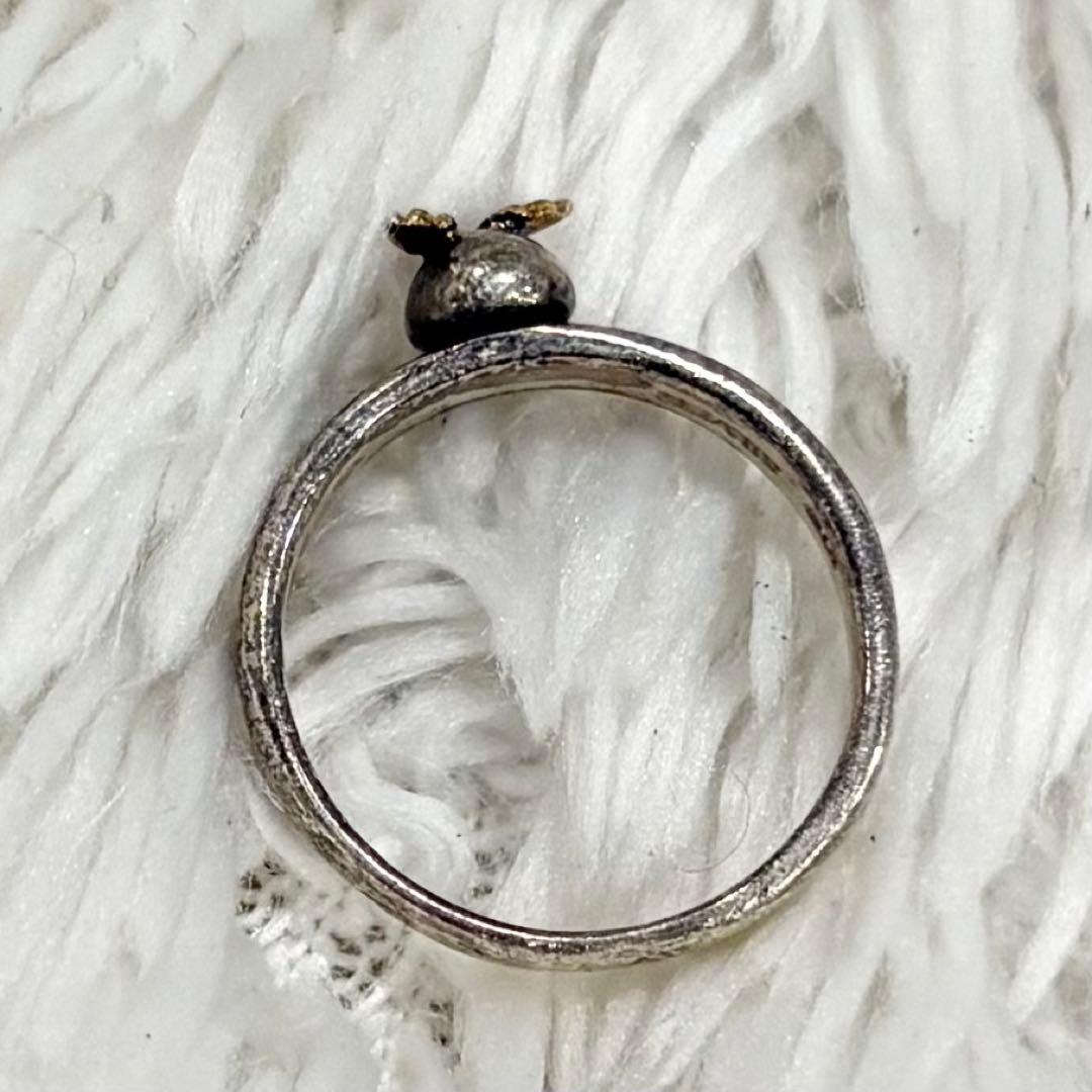 天使の卵 リング SILVER925×K18 コンビ 天使 羽 ゴールド