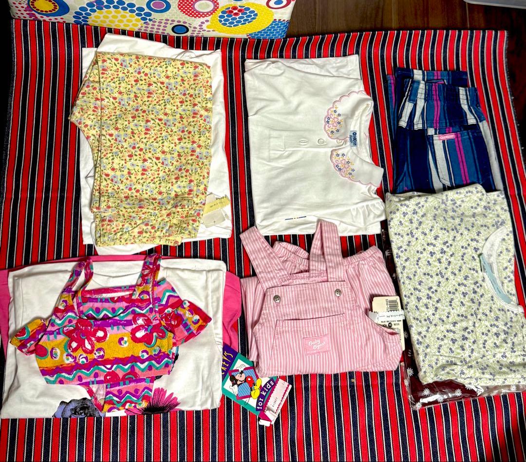 新品　海外ブランド女の子服（60〜130cm）40着　単価500円以下